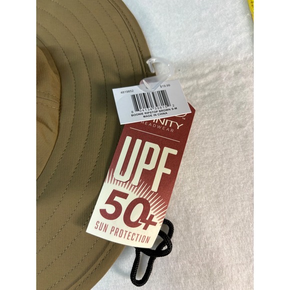 Infinity Headwear Boonie Ripstop Brown Sun Hat UPF 50+ Wide Brim S/M NEW - Picture 3 of 8